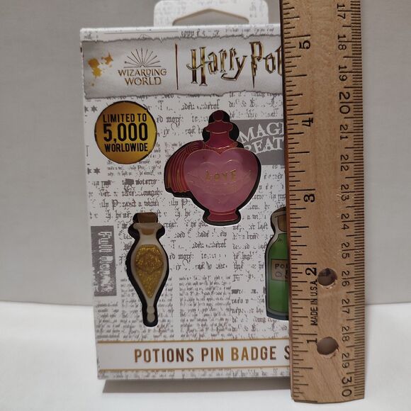 Harry Potter Limited Edition Triple Potions Enamel Pins Set Official Pin Badges - Picture 3 of 6